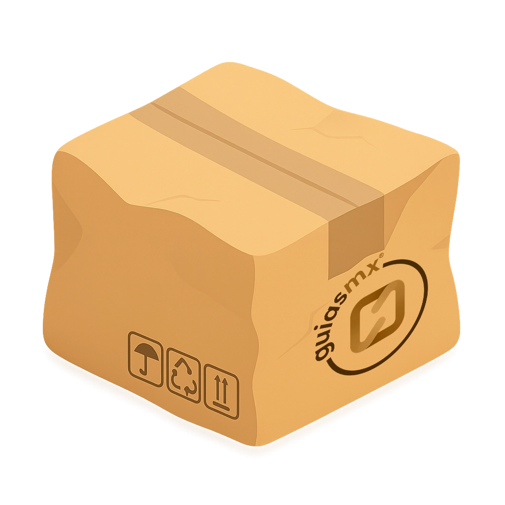 Caja frágil deformada